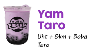 Menu Boba Empire Yam Taro